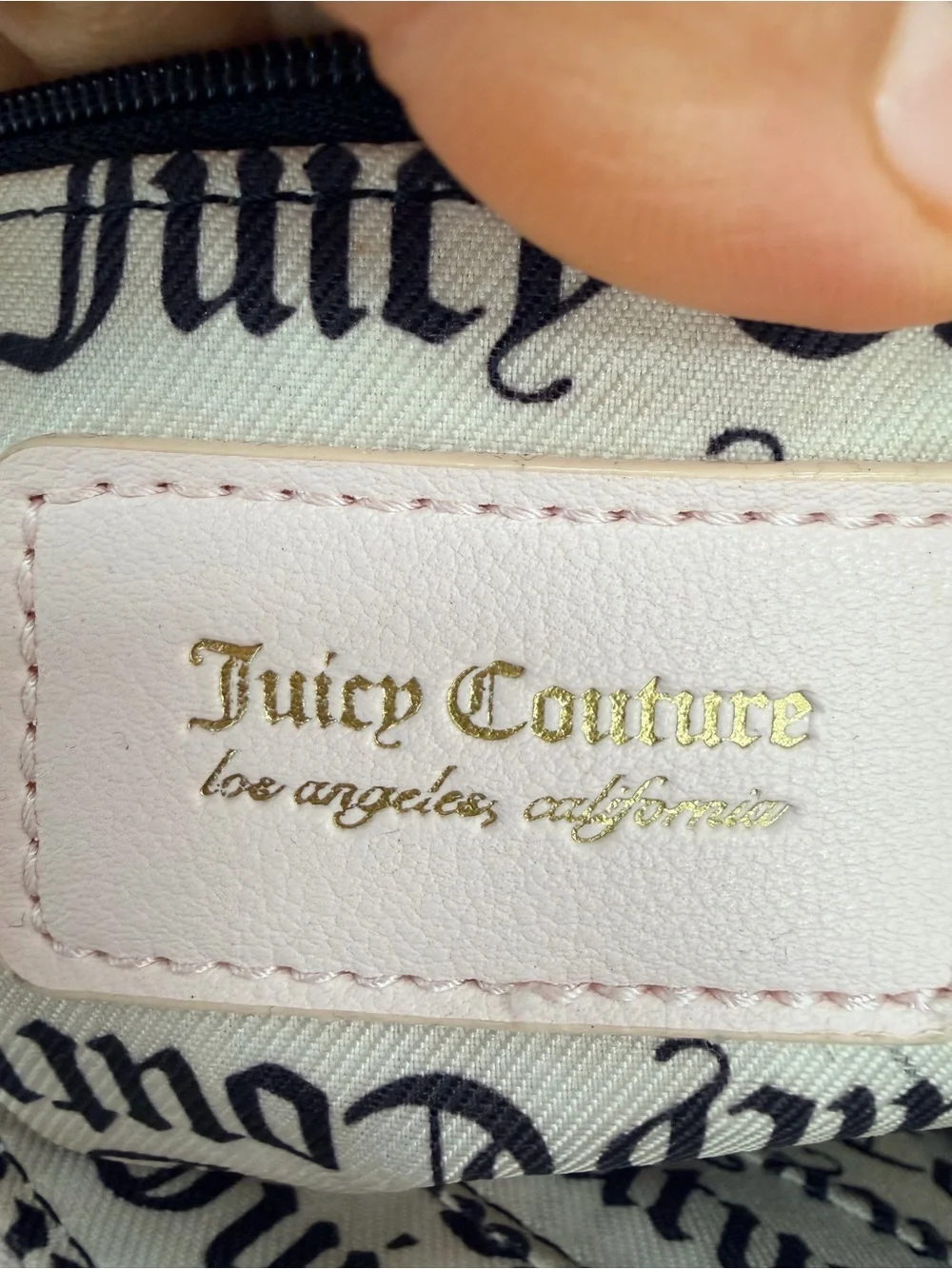 Juicy Couture Light Pink Embossed Logo Tote